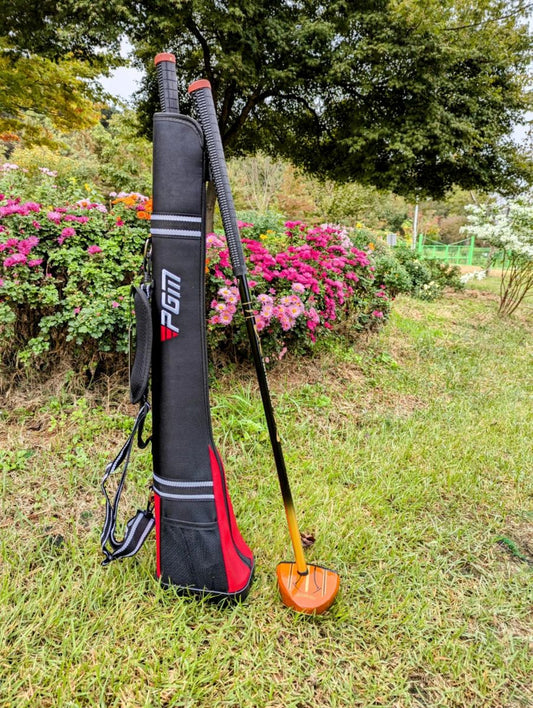 Official wooden head Park Golf club and bag